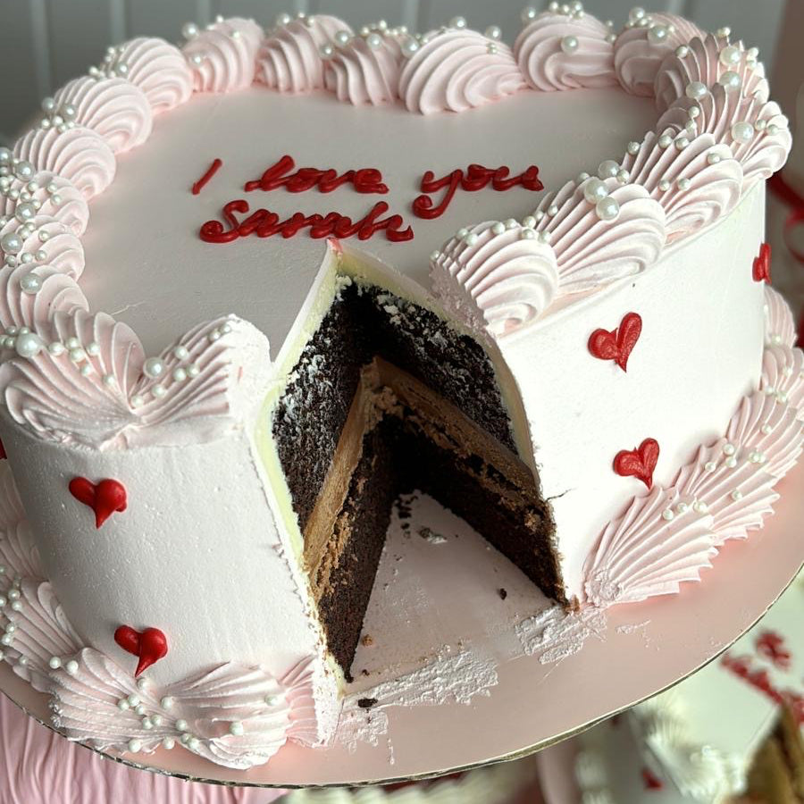 Valentine’s Raspberry Heart Cake - COLLECTION ONLY FROM NW10