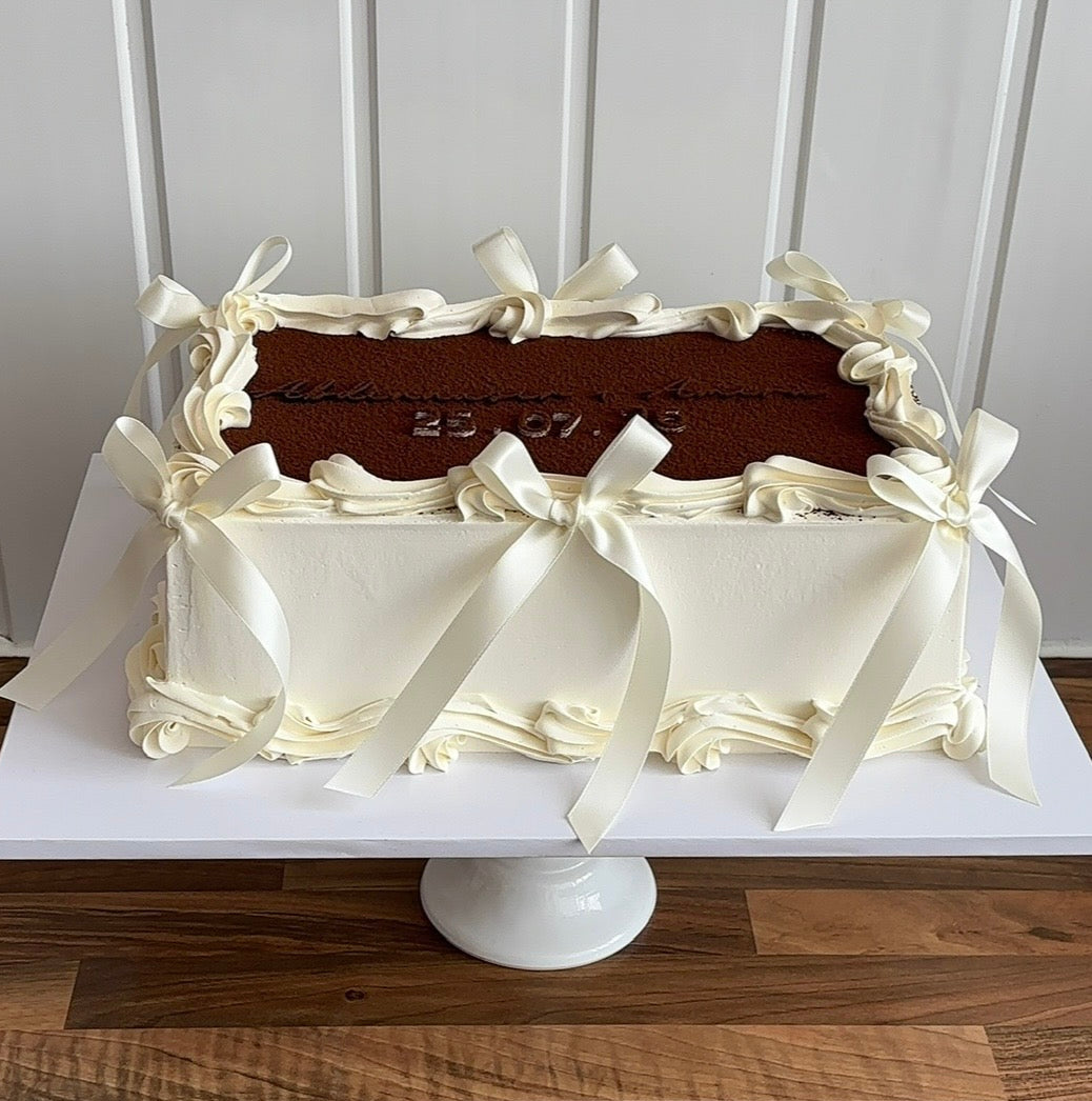 Cocoa Dusted Rectangle Cake - COLLECTION ONLY FROM NW10