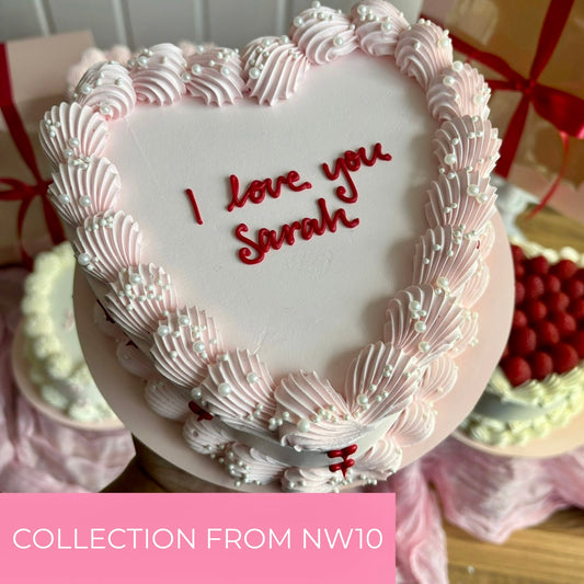 Valentine’s Mini Heart Cake - COLLECTION ONLY FROM NW10