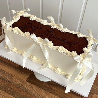 Cocoa Dusted Rectangle Cake - COLLECTION ONLY FROM NW10