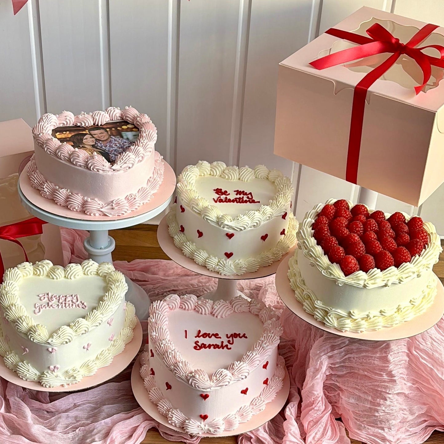 Valentine’s Raspberry Heart Cake - COLLECTION ONLY FROM NW10