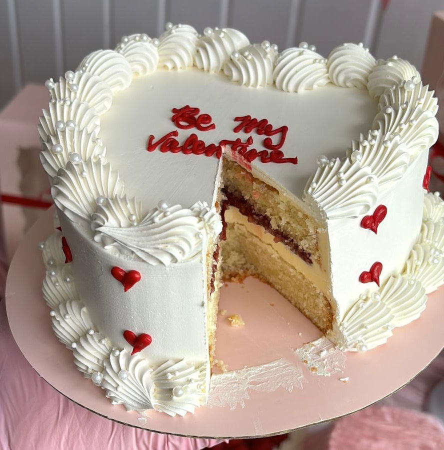 Valentine’s Raspberry Heart Cake - COLLECTION ONLY FROM NW10