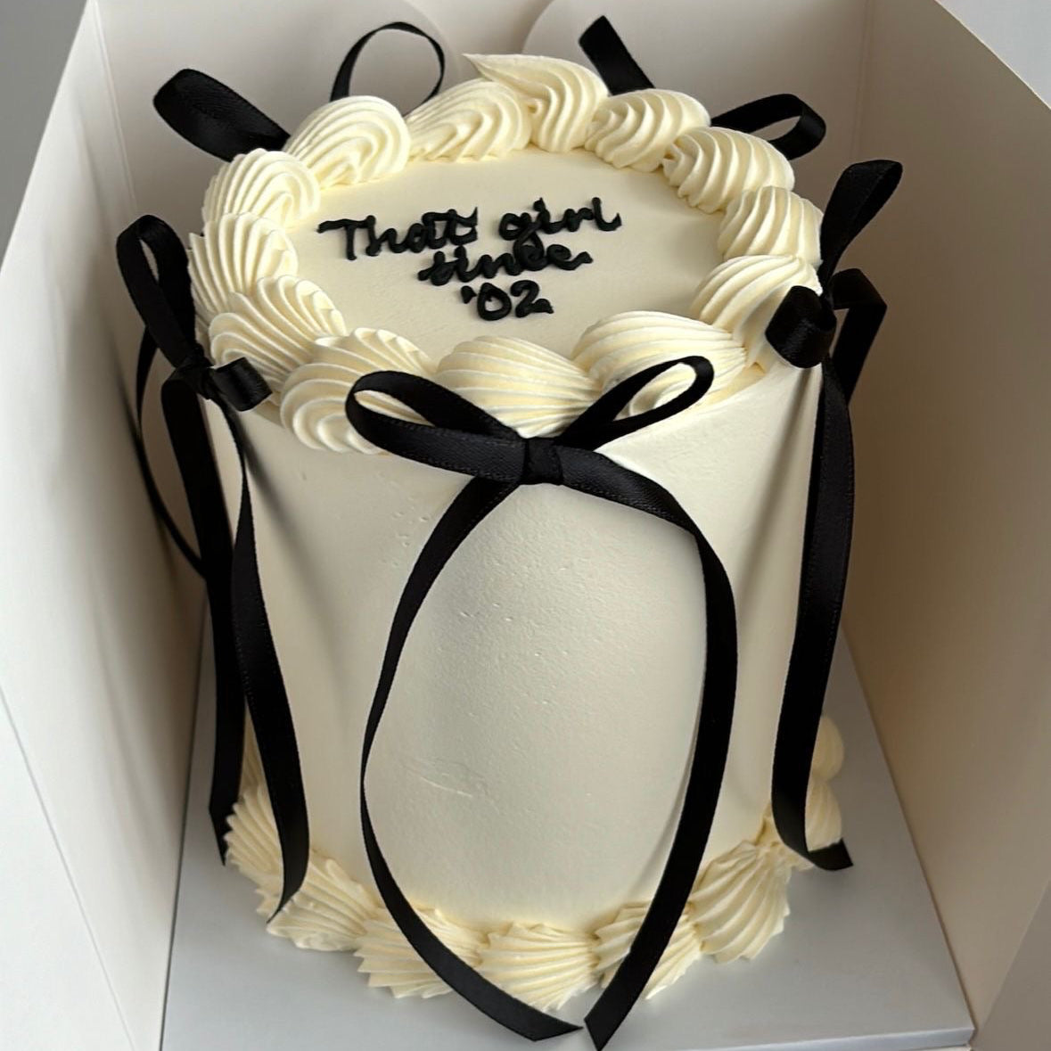 4” Bow Cake - COLLECTION ONLY FROM NW10 - Joelle Jacobs Baked Treats