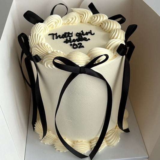 4” Bow Cake - COLLECTION ONLY FROM NW10 - Joelle Jacobs Baked Treats