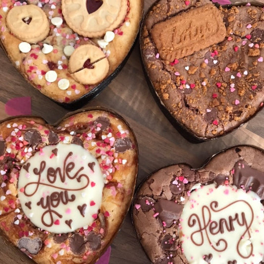 Personalised Valentine’s Heart (Brownie or Blondie) - Joelle Jacobs Baked Treats